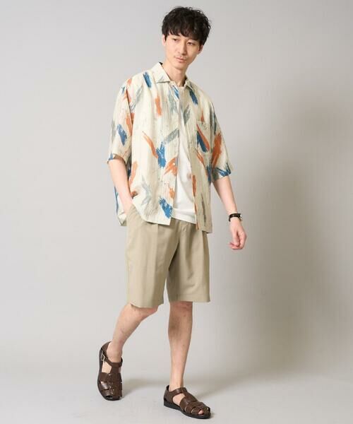 a.v.v / アー・ヴェ・ヴェ シャツ・ブラウス | 【イージーケア/速乾/接触冷感】ドビーペインタープリントオープンカラーシャツ | 詳細8