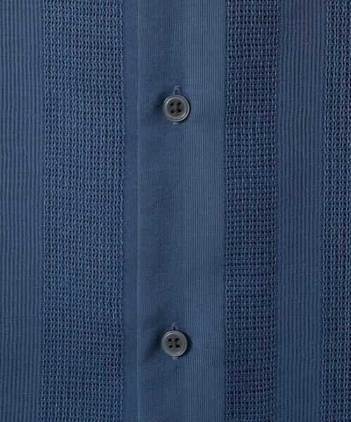 a.v.v / アー・ヴェ・ヴェ シャツ・ブラウス | 【接触冷感】カラミストライプ五分袖オープンカラーシャツ | 詳細20