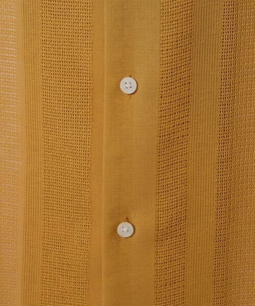 a.v.v / アー・ヴェ・ヴェ シャツ・ブラウス | 【接触冷感】カラミストライプ五分袖オープンカラーシャツ | 詳細21