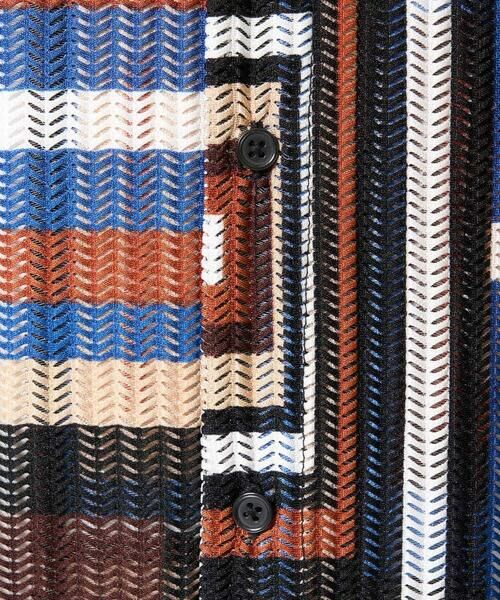 a.v.v / アー・ヴェ・ヴェ シャツ・ブラウス | 【洗濯機で洗える】ビッグ幾何柄 五分袖オープンカラーシャツ | 詳細21