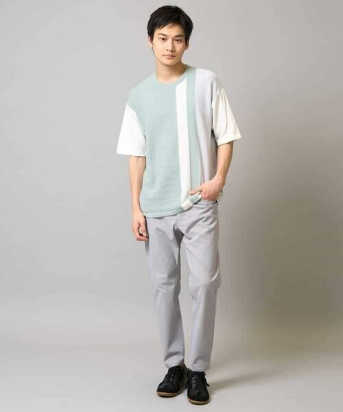 a.v.v / アー・ヴェ・ヴェ カットソー | 【洗濯機で洗える】ニットベスト切替カットソー | 詳細1