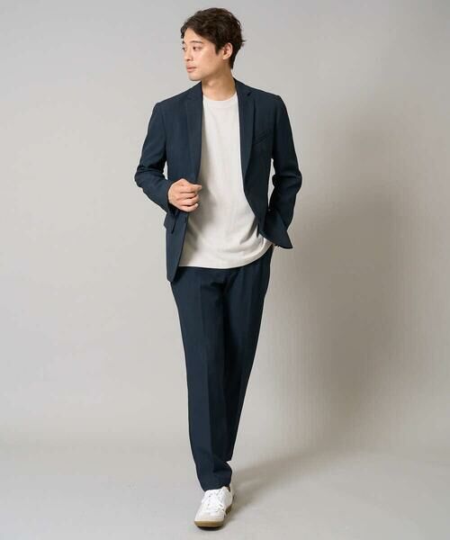a.v.v / アー・ヴェ・ヴェ テーラードジャケット | 【洗濯機で洗える/ストレッチ】メランジストレッチテーラードジャケット | 詳細1