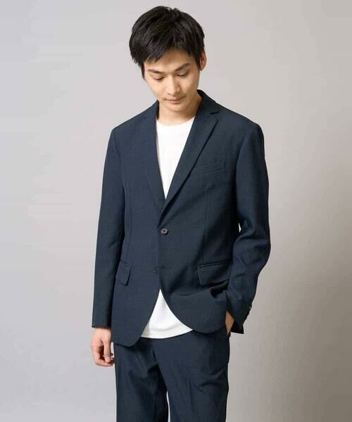 a.v.v / アー・ヴェ・ヴェ テーラードジャケット | 【洗濯機で洗える/ストレッチ】メランジストレッチテーラードジャケット | 詳細13