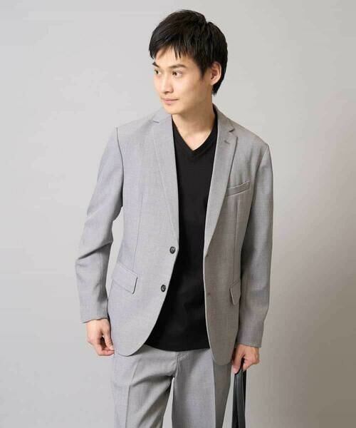 a.v.v / アー・ヴェ・ヴェ テーラードジャケット | 【洗濯機で洗える/ストレッチ】メランジストレッチテーラードジャケット | 詳細9