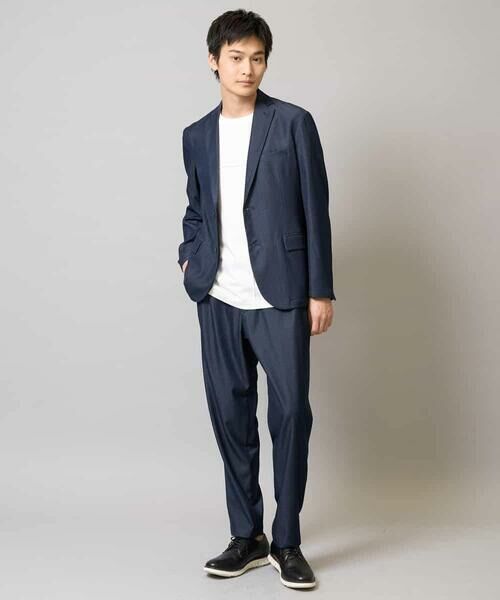 a.v.v / アー・ヴェ・ヴェ テーラードジャケット | 【イージーケア/接触冷感】スマートシャンブレーサマージャケット【ON/OFF兼用】(セットアップ対応） | 詳細10