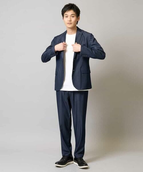 a.v.v / アー・ヴェ・ヴェ テーラードジャケット | 【イージーケア/接触冷感】スマートシャンブレーサマージャケット【ON/OFF兼用】(セットアップ対応） | 詳細11