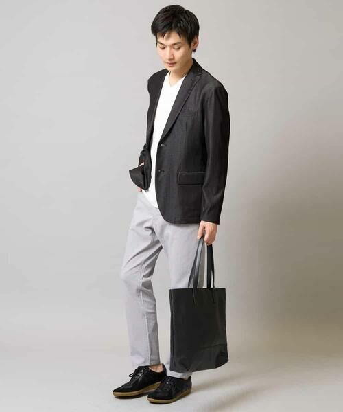 a.v.v / アー・ヴェ・ヴェ テーラードジャケット | 【イージーケア/接触冷感】スマートシャンブレーサマージャケット【ON/OFF兼用】(セットアップ対応） | 詳細15