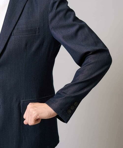 a.v.v / アー・ヴェ・ヴェ テーラードジャケット | 【イージーケア/接触冷感】スマートシャンブレーサマージャケット【ON/OFF兼用】(セットアップ対応） | 詳細25