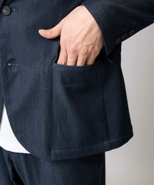 a.v.v / アー・ヴェ・ヴェ テーラードジャケット | 【イージーケア/接触冷感】スマートシャンブレーサマージャケット【ON/OFF兼用】(セットアップ対応） | 詳細27