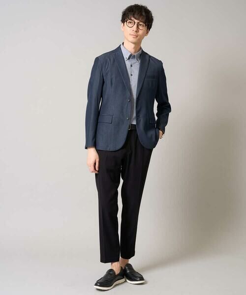 a.v.v / アー・ヴェ・ヴェ テーラードジャケット | 【イージーケア/接触冷感】スマートシャンブレーサマージャケット【ON/OFF兼用】(セットアップ対応） | 詳細6