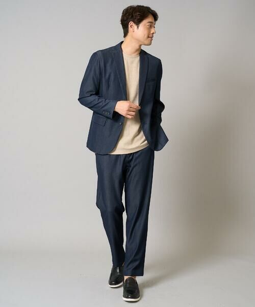 a.v.v / アー・ヴェ・ヴェ テーラードジャケット | 【イージーケア/接触冷感】スマートシャンブレーサマージャケット【ON/OFF兼用】(セットアップ対応） | 詳細9