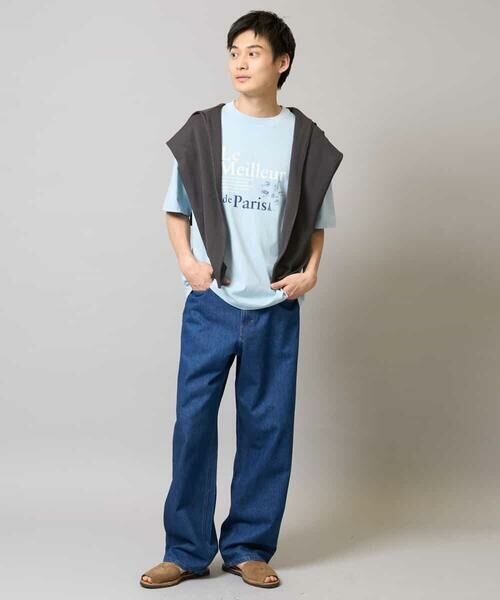 a.v.v / アー・ヴェ・ヴェ カットソー | 【接触冷感/綿100％】イラストレーターコラボプリンワイドシルエットカットソー | 詳細1