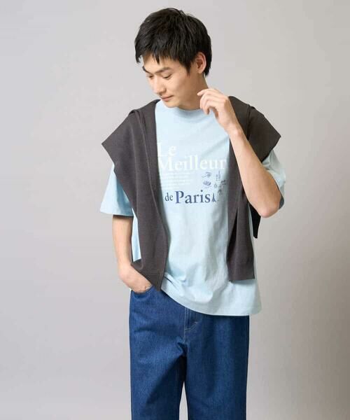 a.v.v / アー・ヴェ・ヴェ カットソー | 【接触冷感/綿100％】イラストレーターコラボプリンワイドシルエットカットソー | 詳細7