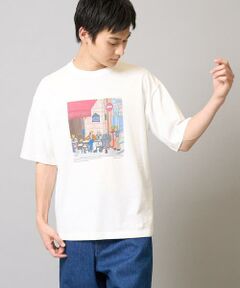 a.v.v / アー・ヴェ・ヴェ カットソー | 【接触冷感/綿100％】イラストレーターコラボプリンワイドシルエットカットソー