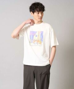 a.v.v / アー・ヴェ・ヴェ カットソー | 【接触冷感/綿100％】イラストレーターコラボプリンワイドシルエットカットソー