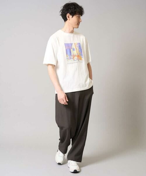 a.v.v / アー・ヴェ・ヴェ カットソー | 【接触冷感/綿100％】イラストレーターコラボプリンワイドシルエットカットソー | 詳細1