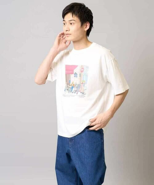 a.v.v / アー・ヴェ・ヴェ カットソー | 【接触冷感/綿100％】イラストレーターコラボプリンワイドシルエットカットソー | 詳細13