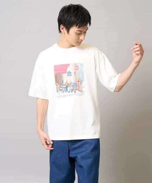 a.v.v / アー・ヴェ・ヴェ カットソー | 【接触冷感/綿100％】イラストレーターコラボプリンワイドシルエットカットソー | 詳細14