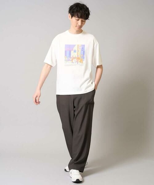 a.v.v / アー・ヴェ・ヴェ カットソー | 【接触冷感/綿100％】イラストレーターコラボプリンワイドシルエットカットソー | 詳細2