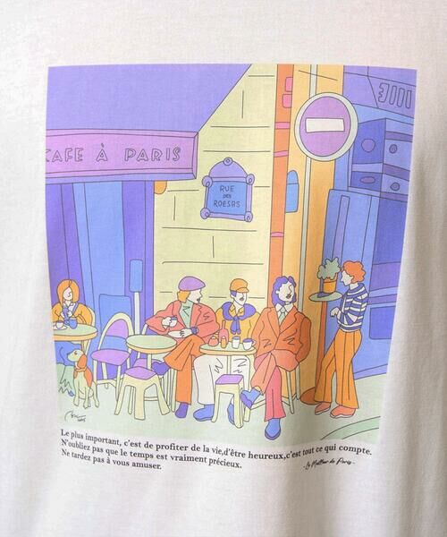 a.v.v / アー・ヴェ・ヴェ カットソー | 【接触冷感/綿100％】イラストレーターコラボプリンワイドシルエットカットソー | 詳細25