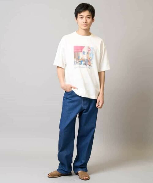 a.v.v / アー・ヴェ・ヴェ カットソー | 【接触冷感/綿100％】イラストレーターコラボプリンワイドシルエットカットソー | 詳細4