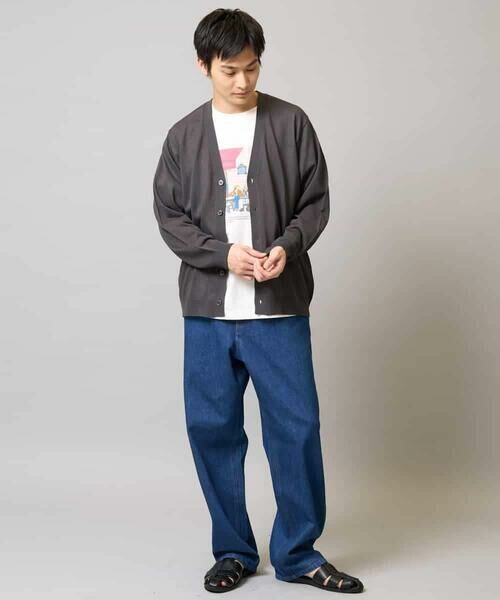 a.v.v / アー・ヴェ・ヴェ カットソー | 【接触冷感/綿100％】イラストレーターコラボプリンワイドシルエットカットソー | 詳細7