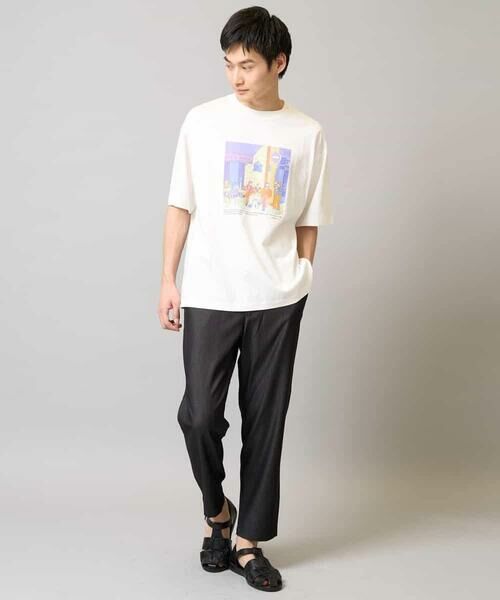 a.v.v / アー・ヴェ・ヴェ カットソー | 【接触冷感/綿100％】イラストレーターコラボプリンワイドシルエットカットソー | 詳細9