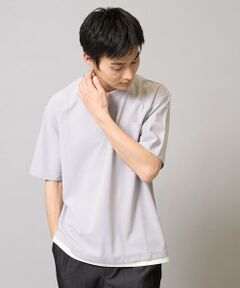 a.v.v / アー・ヴェ・ヴェ カットソー | 【速乾/接触冷感】梨地フェイクレイヤードカットソー