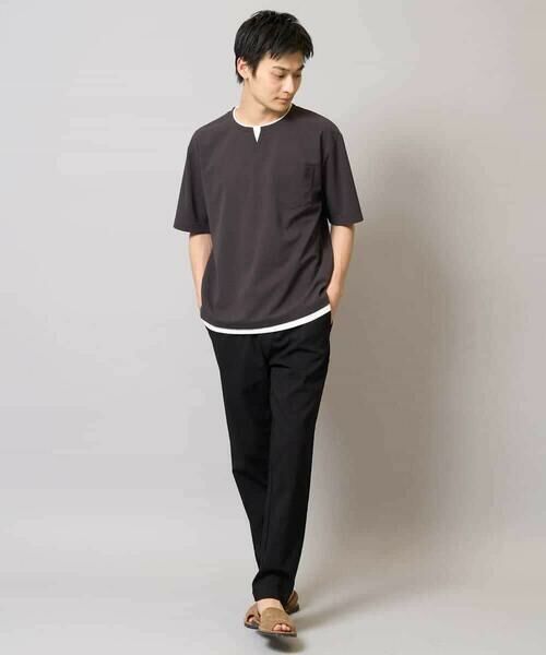 a.v.v / アー・ヴェ・ヴェ カットソー | 【速乾/接触冷感】梨地フェイクレイヤードカットソー | 詳細17