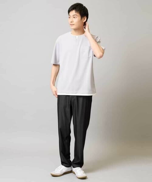 a.v.v / アー・ヴェ・ヴェ カットソー | 【速乾/接触冷感】梨地フェイクレイヤードカットソー | 詳細19