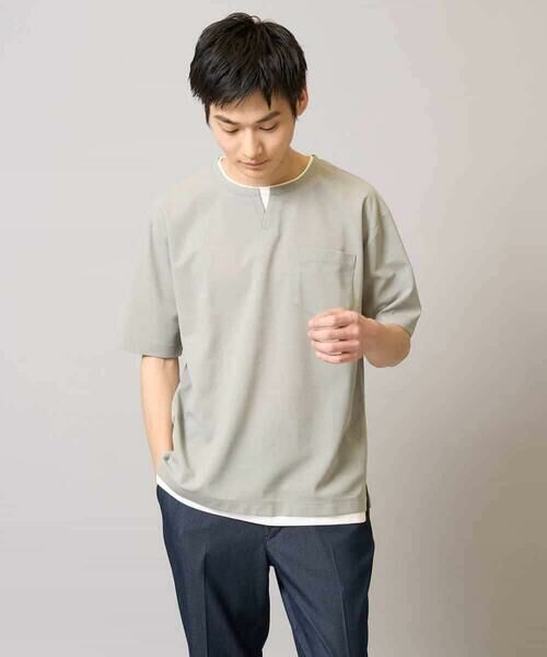 a.v.v / アー・ヴェ・ヴェ カットソー | 【速乾/接触冷感】梨地フェイクレイヤードカットソー | 詳細22