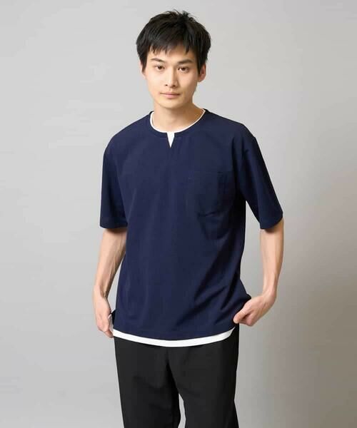 a.v.v / アー・ヴェ・ヴェ カットソー | 【速乾/接触冷感】梨地フェイクレイヤードカットソー | 詳細24