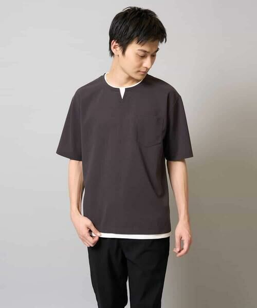 a.v.v / アー・ヴェ・ヴェ カットソー | 【速乾/接触冷感】梨地フェイクレイヤードカットソー | 詳細25