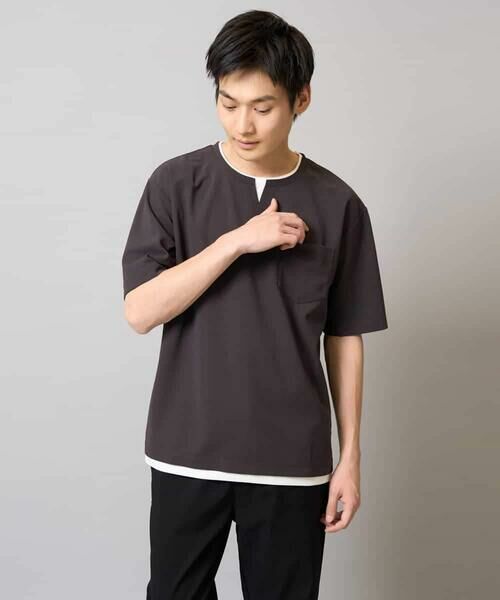 a.v.v / アー・ヴェ・ヴェ カットソー | 【速乾/接触冷感】梨地フェイクレイヤードカットソー | 詳細26