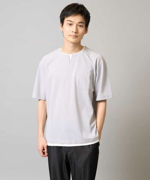 a.v.v / アー・ヴェ・ヴェ カットソー | 【速乾/接触冷感】梨地フェイクレイヤードカットソー | 詳細27