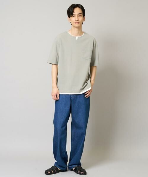 a.v.v / アー・ヴェ・ヴェ カットソー | 【速乾/接触冷感】梨地フェイクレイヤードカットソー | 詳細3