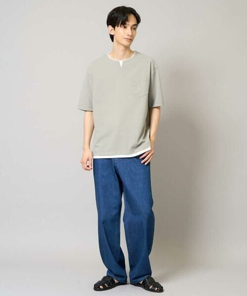 a.v.v / アー・ヴェ・ヴェ カットソー | 【速乾/接触冷感】梨地フェイクレイヤードカットソー | 詳細4