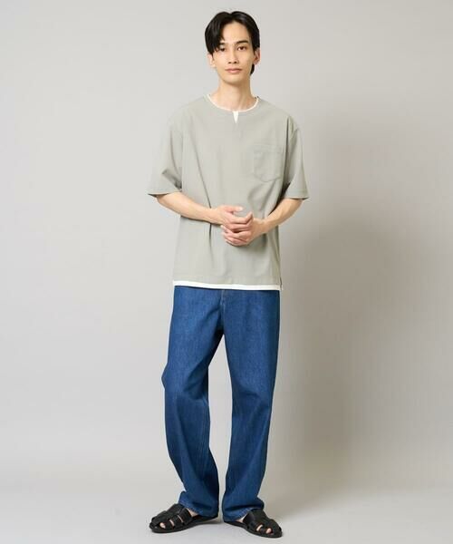 a.v.v / アー・ヴェ・ヴェ カットソー | 【速乾/接触冷感】梨地フェイクレイヤードカットソー | 詳細5
