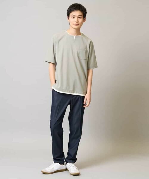 a.v.v / アー・ヴェ・ヴェ カットソー | 【速乾/接触冷感】梨地フェイクレイヤードカットソー | 詳細6