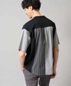 a.v.v / アー・ヴェ・ヴェ カットソー | 【マシンウォッシャブル】ハーフジップバックシャン切替カットソー