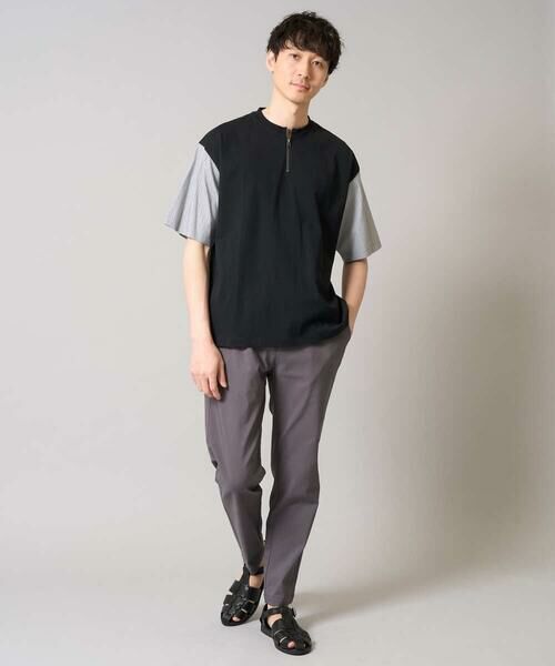 a.v.v / アー・ヴェ・ヴェ カットソー | 【マシンウォッシャブル】ハーフジップバックシャン切替カットソー | 詳細10