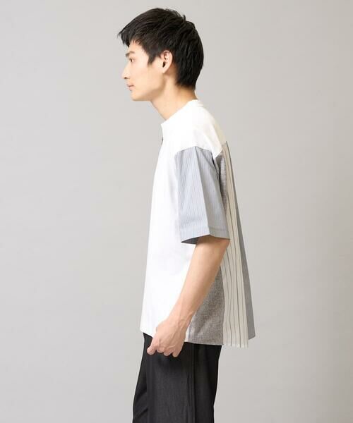 a.v.v / アー・ヴェ・ヴェ カットソー | 【マシンウォッシャブル】ハーフジップバックシャン切替カットソー | 詳細14