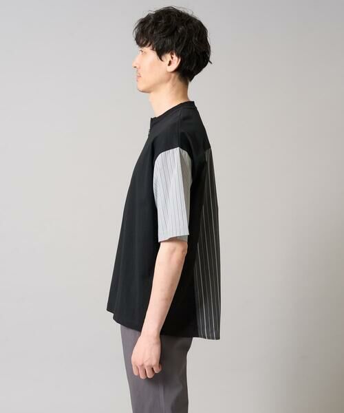 a.v.v / アー・ヴェ・ヴェ カットソー | 【マシンウォッシャブル】ハーフジップバックシャン切替カットソー | 詳細20