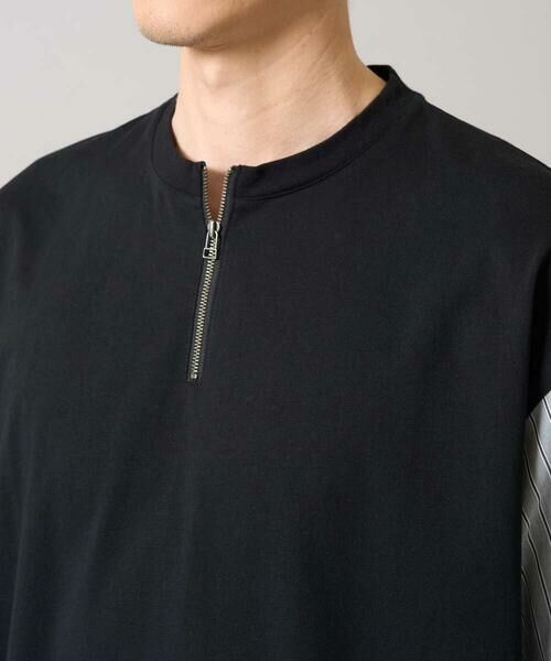 a.v.v / アー・ヴェ・ヴェ カットソー | 【マシンウォッシャブル】ハーフジップバックシャン切替カットソー | 詳細22
