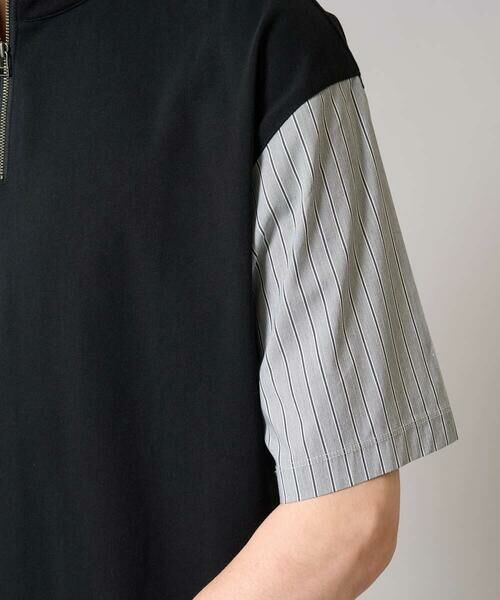 a.v.v / アー・ヴェ・ヴェ カットソー | 【マシンウォッシャブル】ハーフジップバックシャン切替カットソー | 詳細23