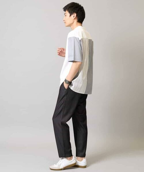 a.v.v / アー・ヴェ・ヴェ カットソー | 【マシンウォッシャブル】ハーフジップバックシャン切替カットソー | 詳細3