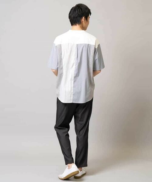 a.v.v / アー・ヴェ・ヴェ カットソー | 【マシンウォッシャブル】ハーフジップバックシャン切替カットソー | 詳細4