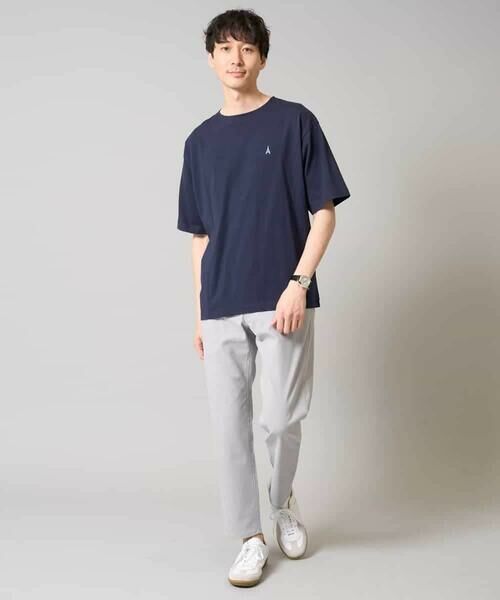 a.v.v / アー・ヴェ・ヴェ カットソー | 【接触冷感】エッフェル塔刺繍ボートネックカットソー | 詳細1