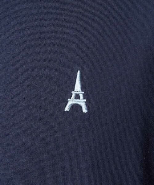 a.v.v / アー・ヴェ・ヴェ カットソー | 【接触冷感】エッフェル塔刺繍ボートネックカットソー | 詳細23