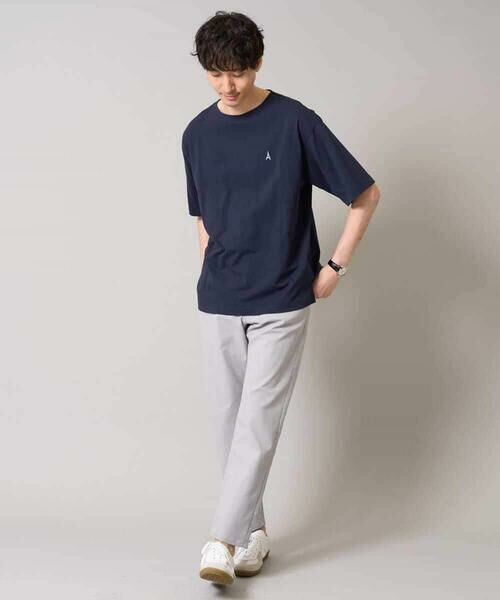 a.v.v / アー・ヴェ・ヴェ カットソー | 【接触冷感】エッフェル塔刺繍ボートネックカットソー | 詳細4